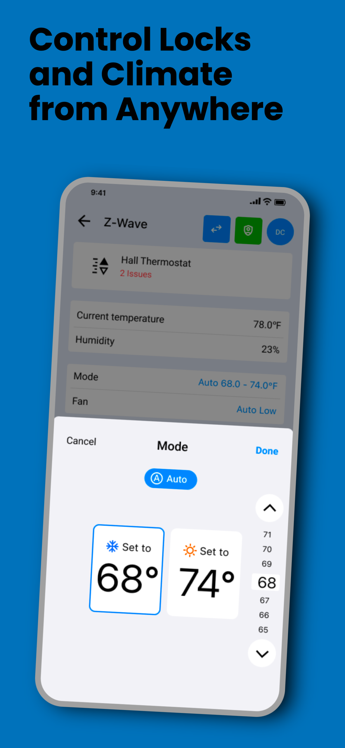 SmartTech Pro mobile app screen