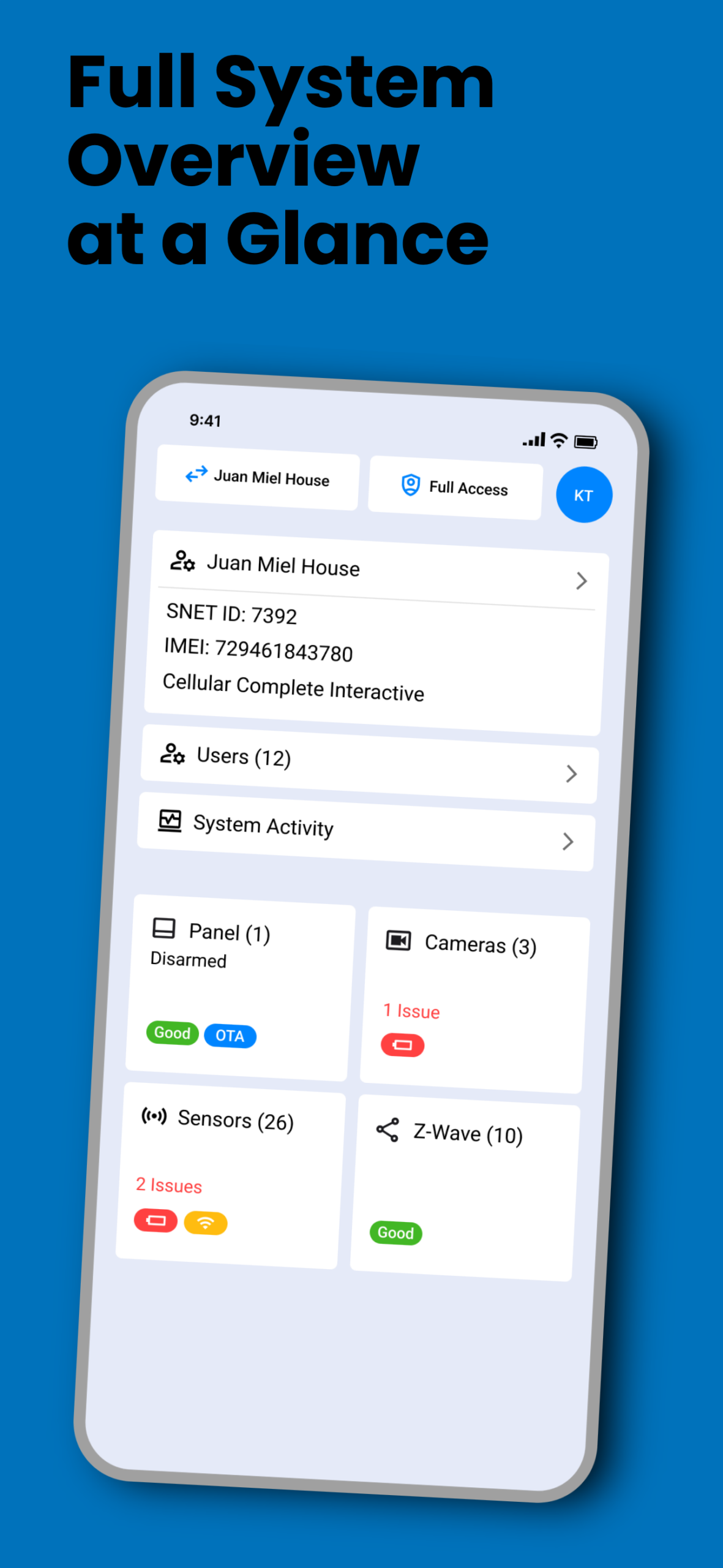 SmartTech Pro mobile app screen