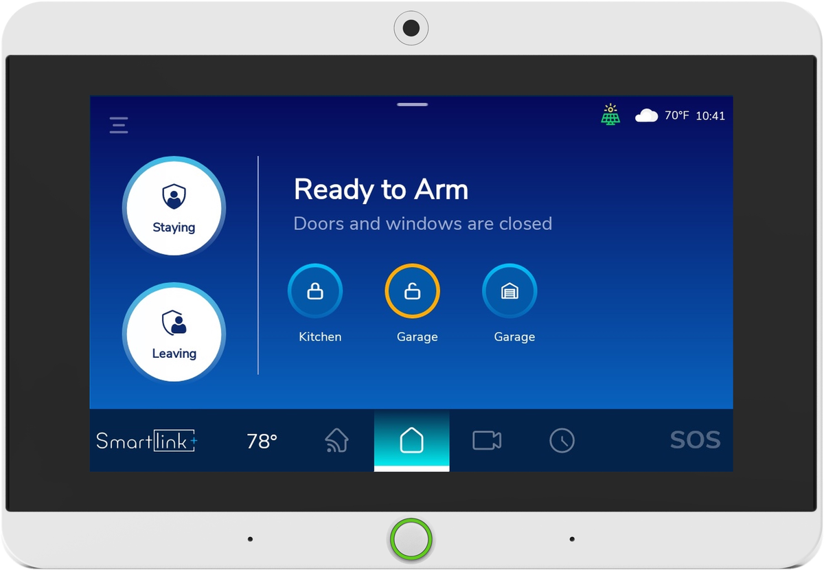 XP02 primary security panel with 7-inch touchscreen